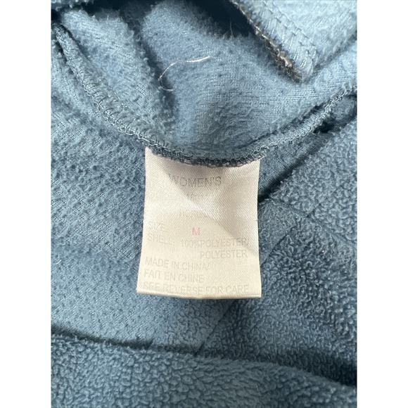 Vintage Woolrich Blue Collar Zip Up Fleece Vest Bodywarmer Mom Gift Womens SZ M - Picture 7 of 8